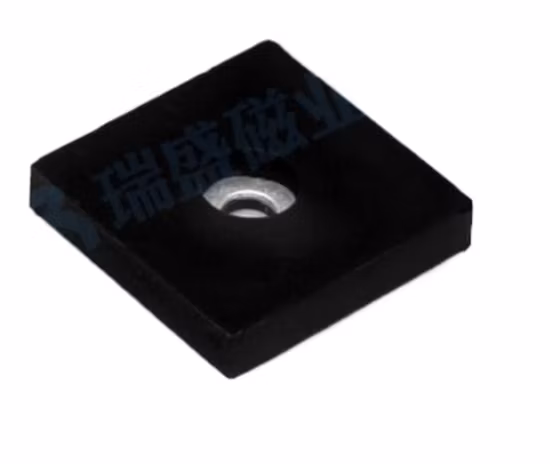 Aimants de montage NdFeB revêtus de caoutchouc avec aimants en forme de pot à vis