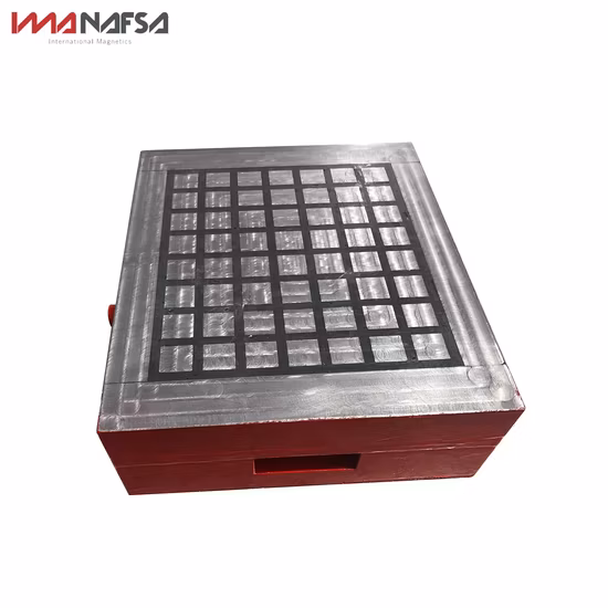 Mandrin de table magnétique de fraisage électro permanent à haut rendement pour machine CNC